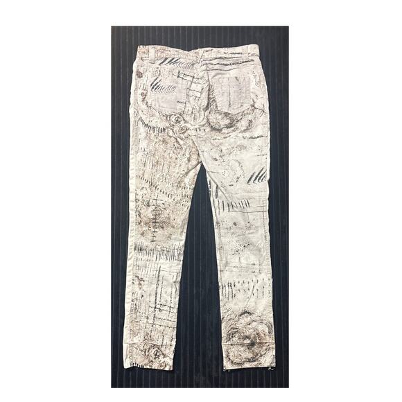 Daniela Dallavalle Elisa Cavaletti Women’s Printed Jeans Size 33” Waist - Picture 2 of 3